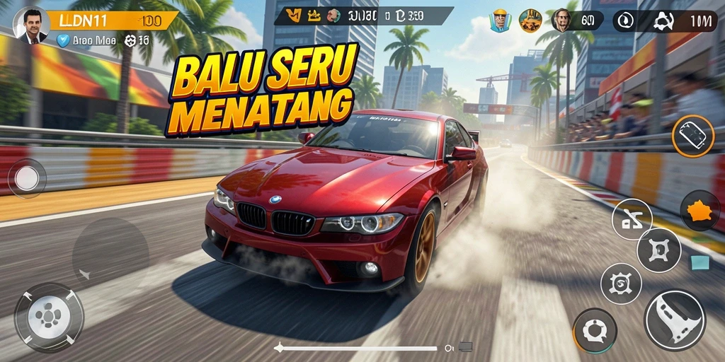 Tampilan dari gameplay balapan seru di LDN11.
