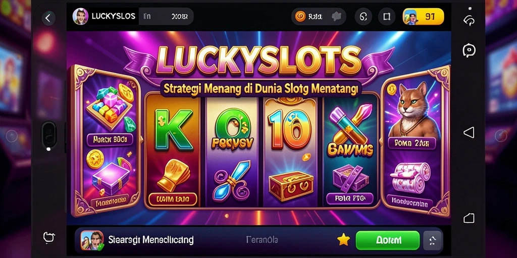 Gameplay LUCKYSLOTS dengan strategi dan tantangan menarik.