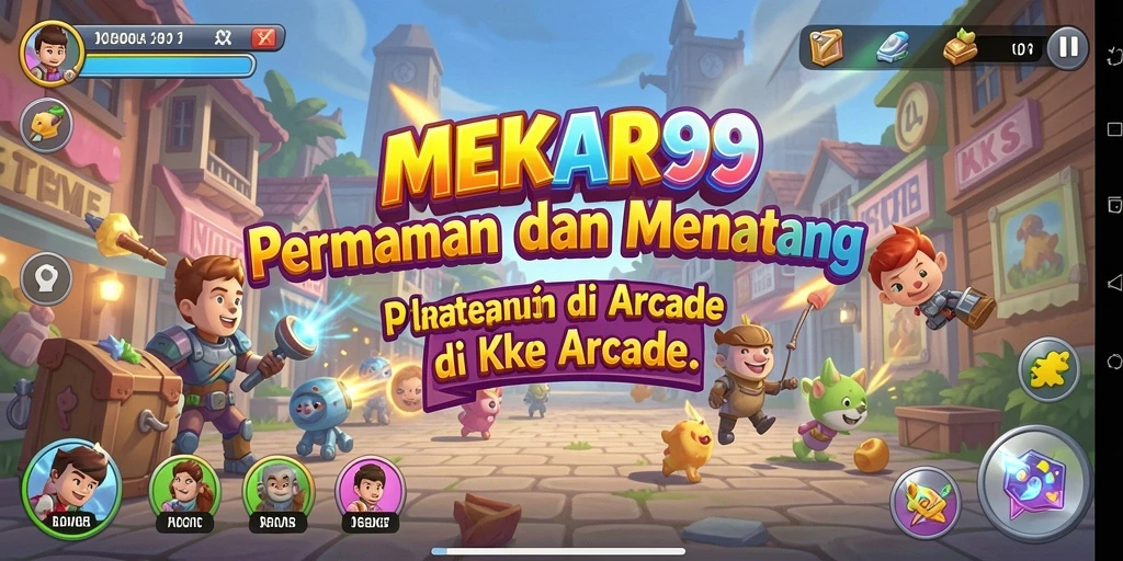 Tampilan menarik dari gameplay MEKAR99 yang penuh warna dan seru.