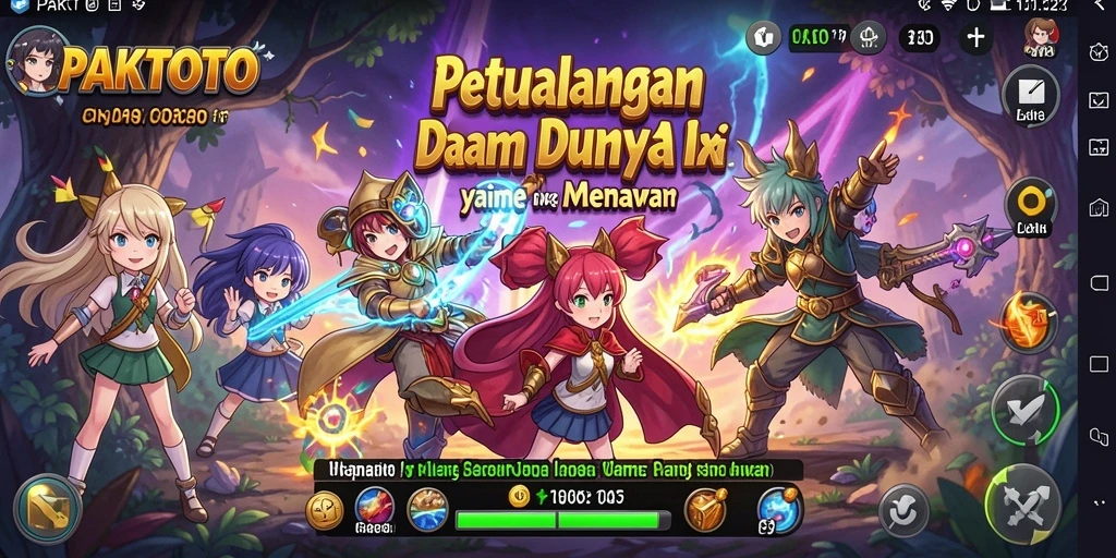 Tampilan gameplay Anime yang memukau dalam PAKTOTO.