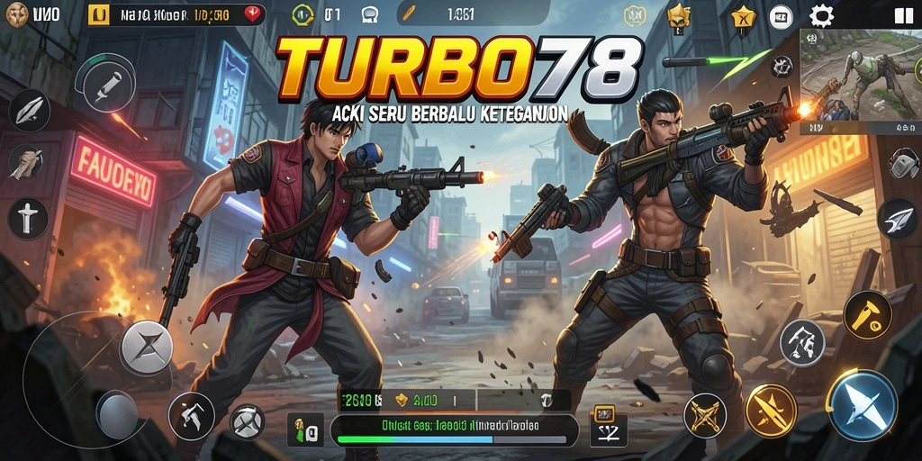 Tampilan gameplay <strong>TURBO78</strong> yang mendebarkan dan grafis menawan.