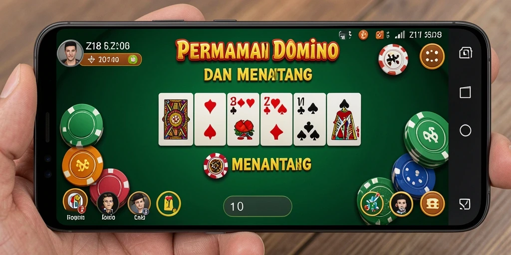 Screenshot gameplay Z18 yang menampilkan keseruan bermain Domino.